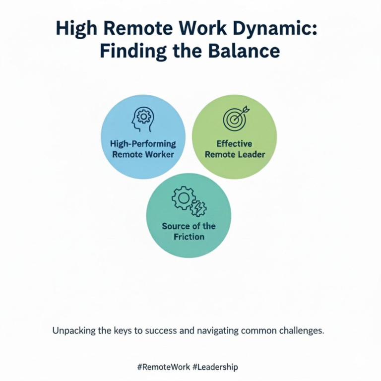 Diagram providing details about managing remote employees for New Managers